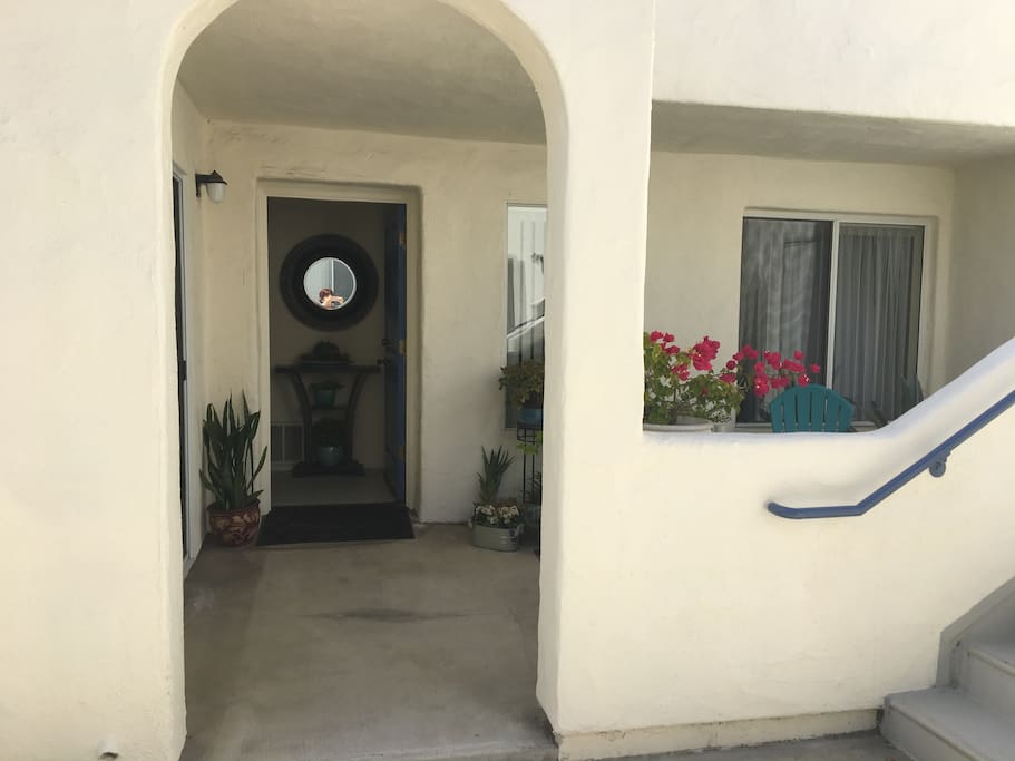 Front patio and entrance
