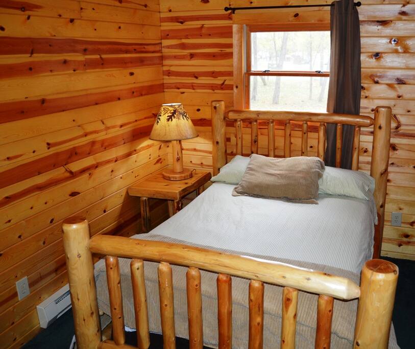 Master bedroom with a queen bed.