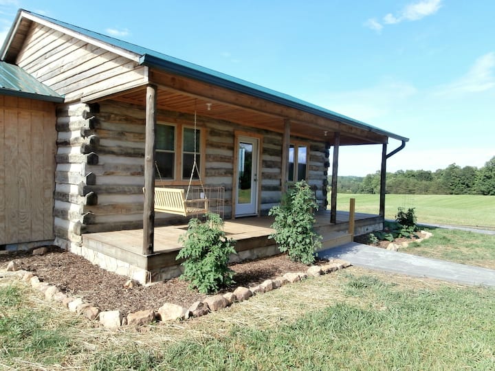 Pilot Mtn Private Handmade Log Cabin for 6 Cabins for Rent in Pilot