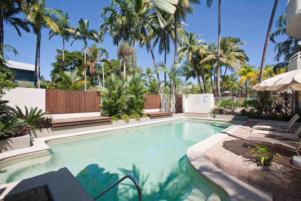 With only 10 apartments in the complex, our guests often have the beautiful pool area to themselves.