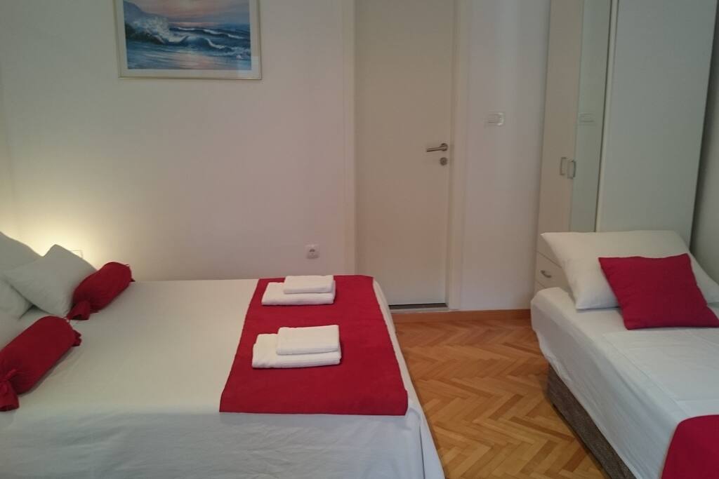 double bed + sofa bed for one
