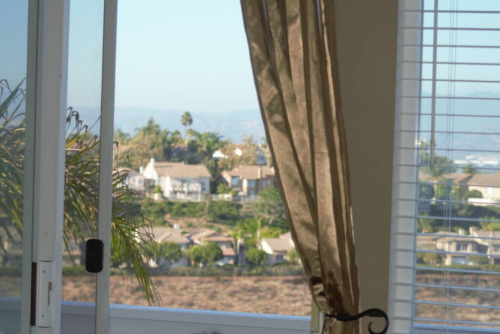 View from the master bedroom overlooking the Saddleback mountain
