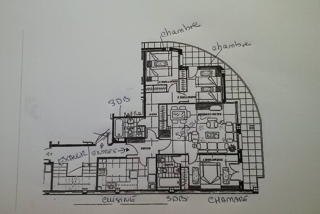 plan de l'appartement