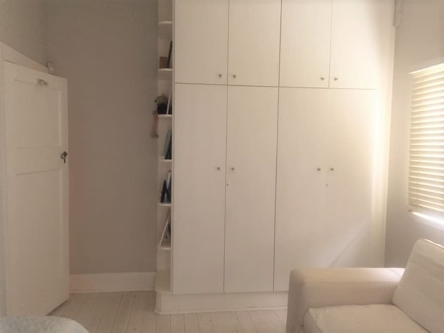 Built in cupboard in guest bedroom