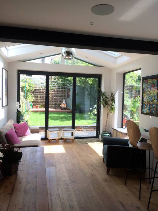 View out to private garden