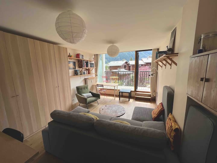 Grand Studio & Balcon Superbe Vue Mont Blanc Calme - Chamonix-Mont-Blanc