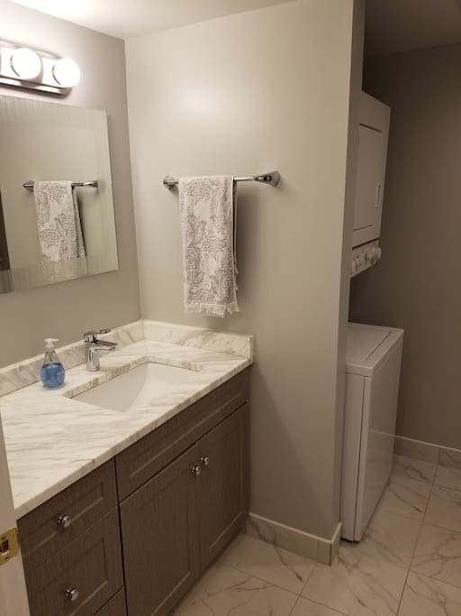 Bathroom with washer/dryer