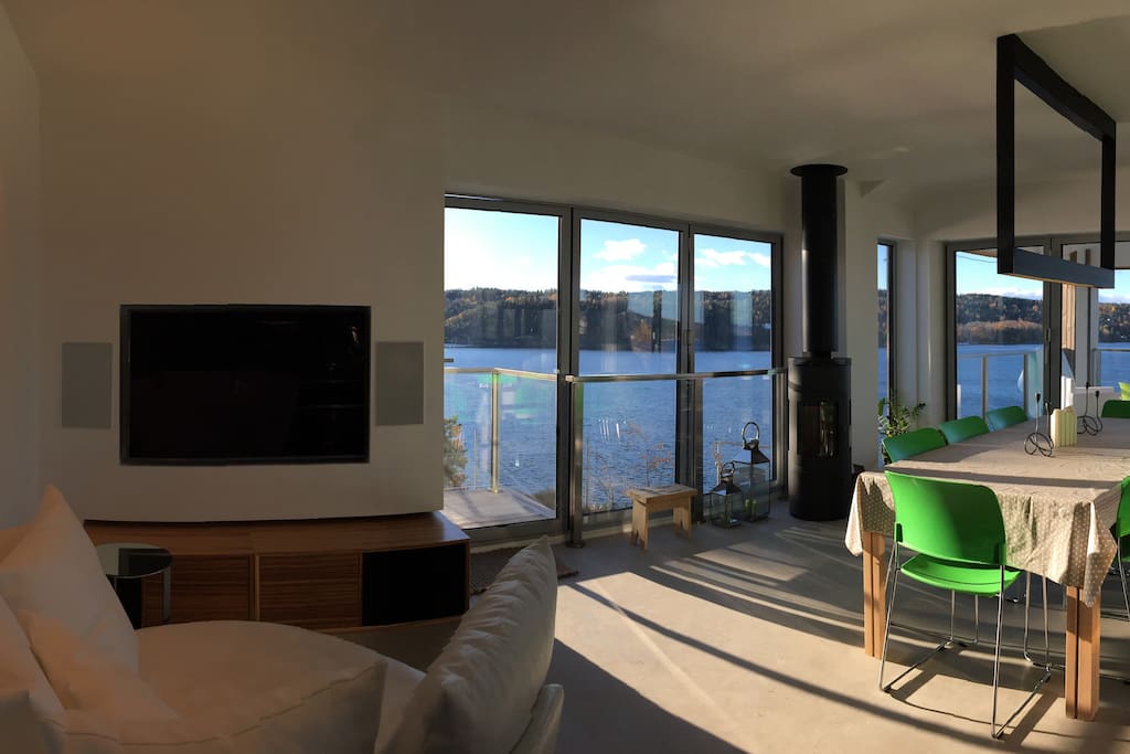 Light and stylish modern interior with an incredible sea view.