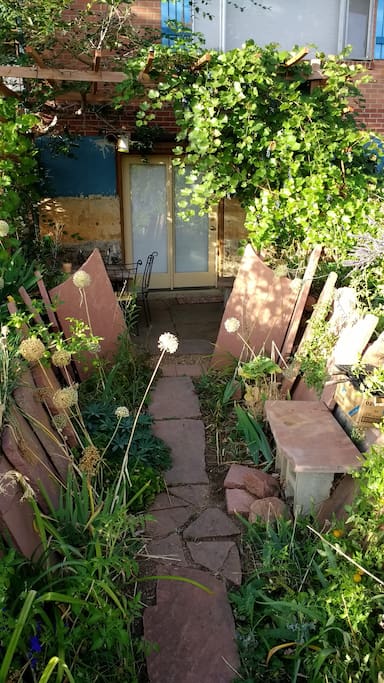 Garden path entrance.
