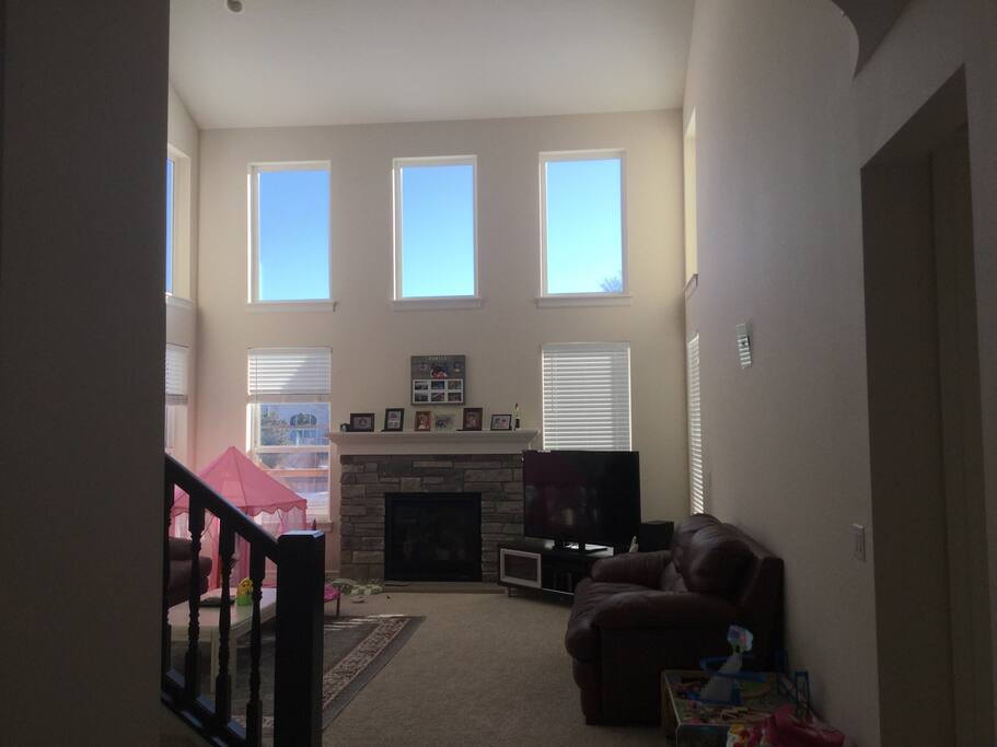 Entry to the family room in the main level
