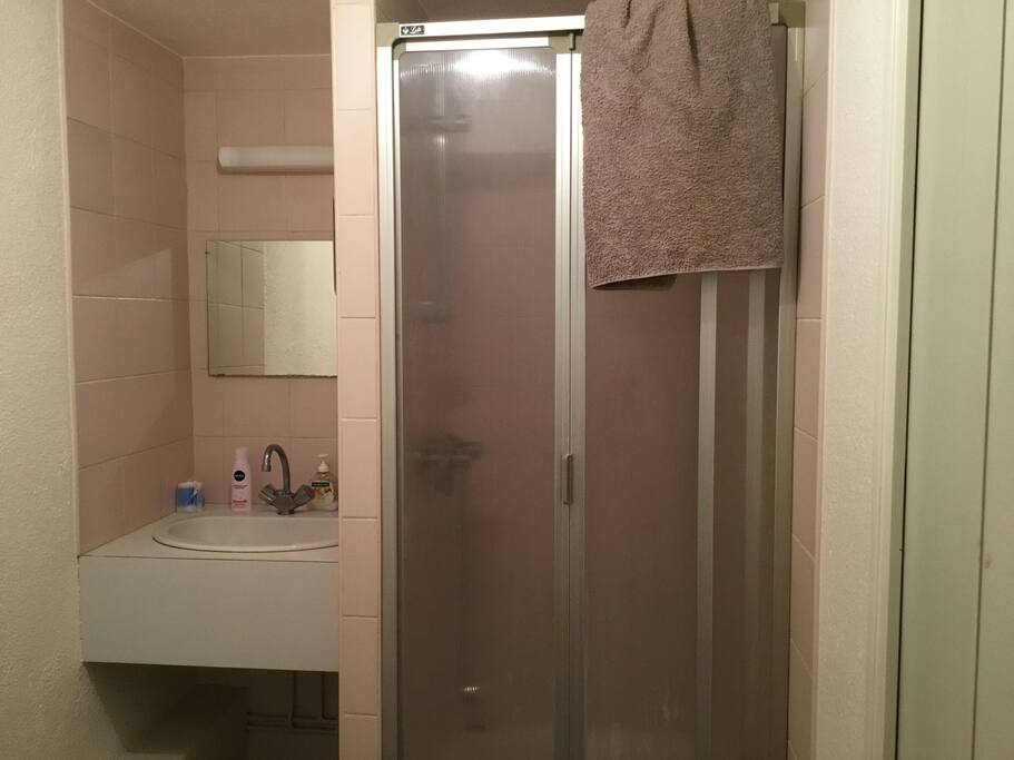 La salle de bain privative.