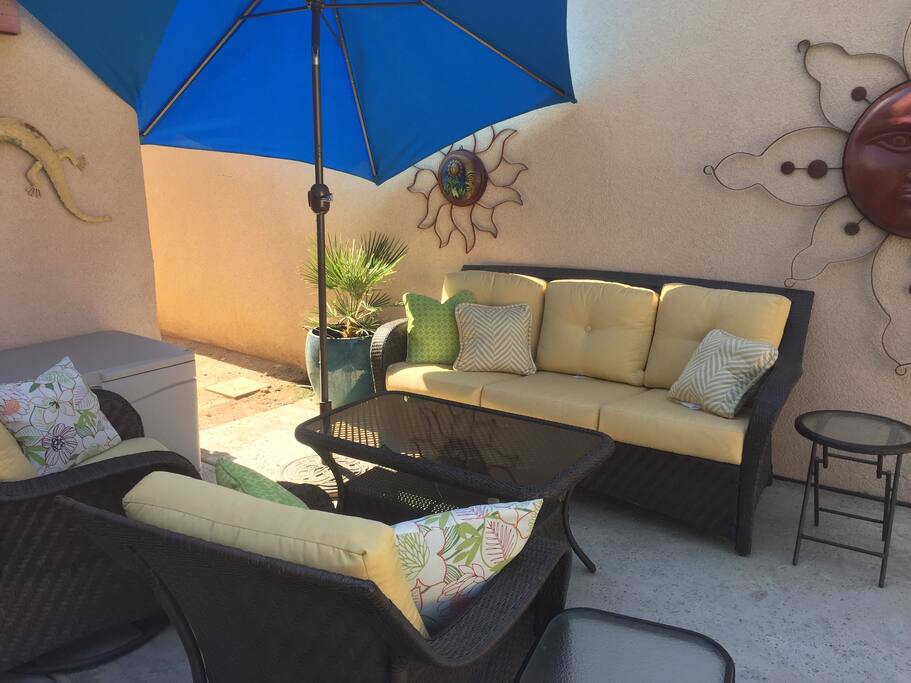 A beautiful spot to lounge by the pool and to watch the sunset or stargazing