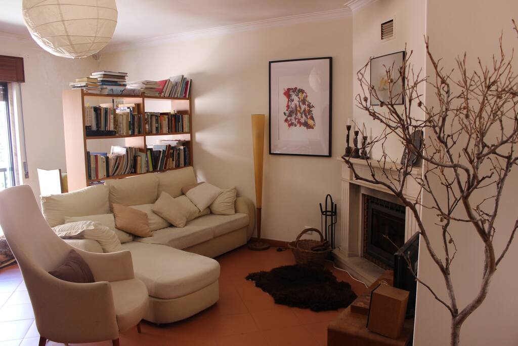 Sala com lareira