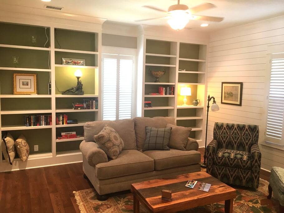 Comfy couch, the perfect sitting area for that morning cup of coffee