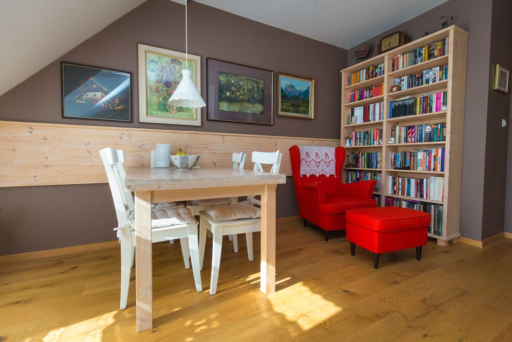 Dining area and reading nook