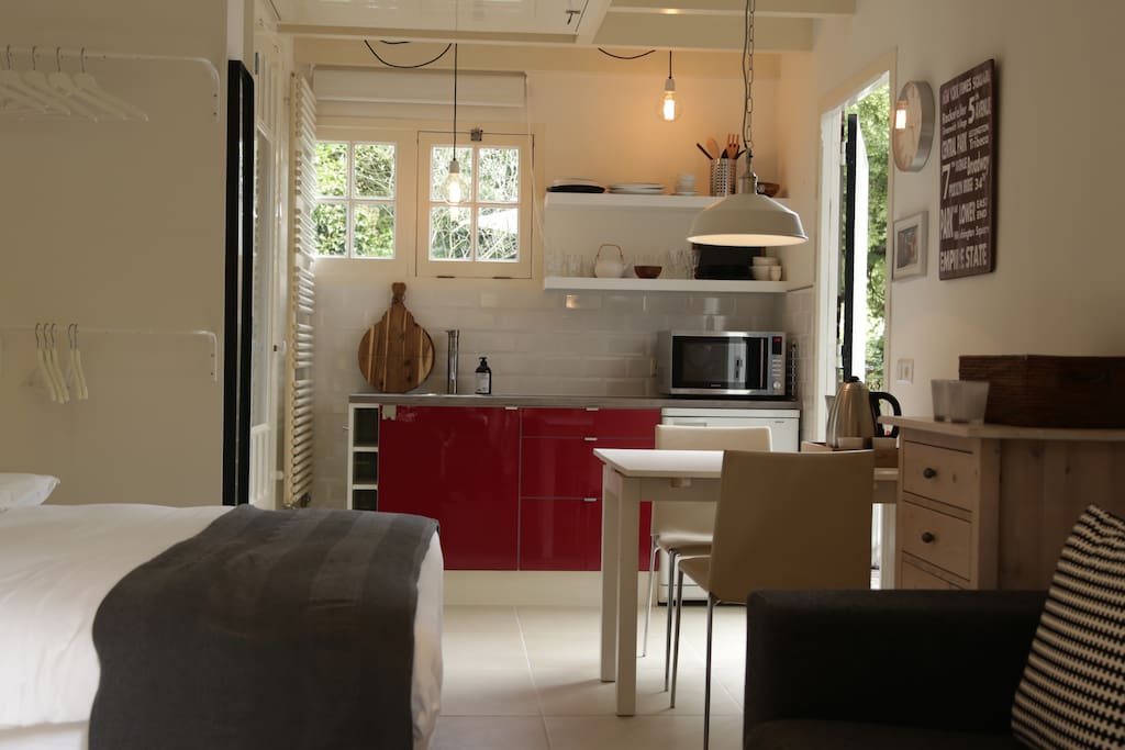 Apartment with kitchen