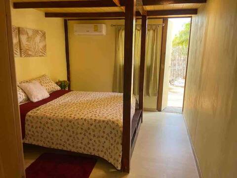 room with a patio
