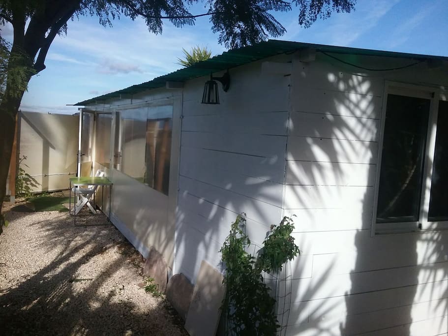 shared facilities with your private room in this mobile home