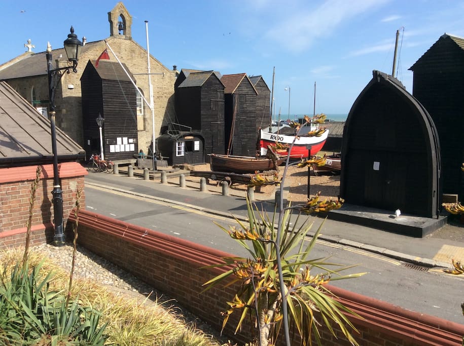 Old town fishing huts