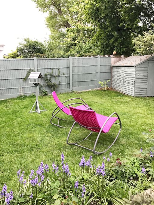 Lovely garden with all day sun.