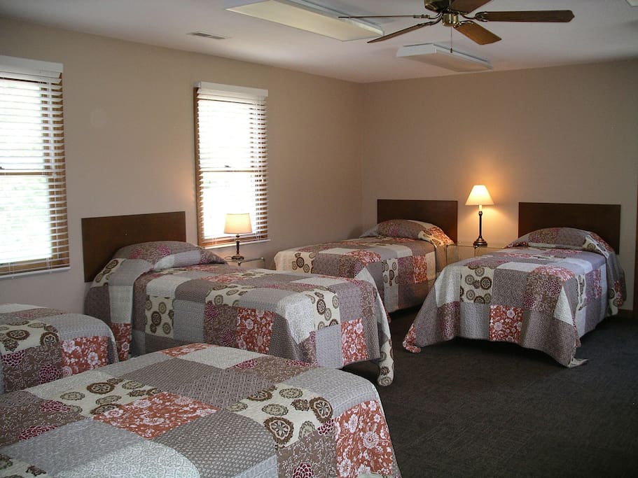One of dorm style sleeping quarters.