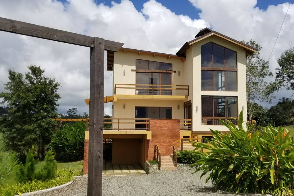Front view of the house
