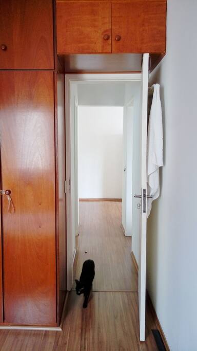 Quarto (olhando para o corredor)