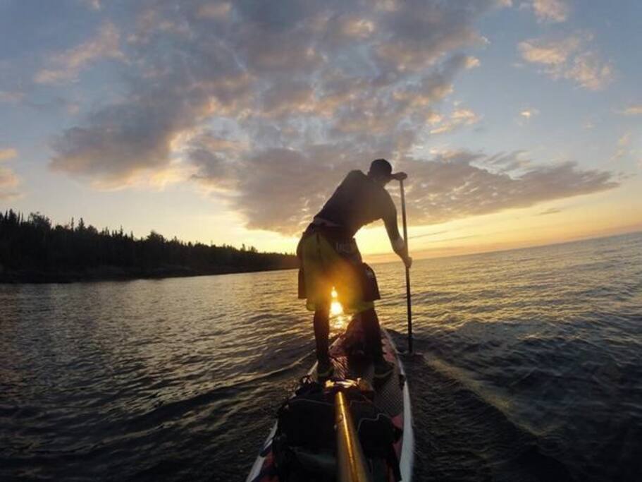 Paddling on Padden