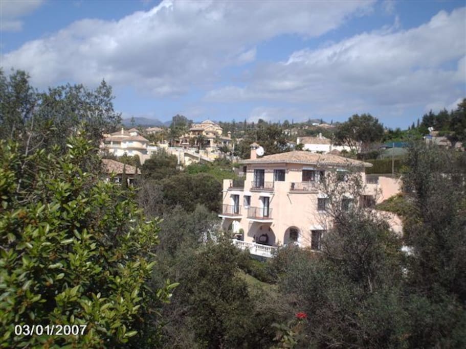 Whole VILLA seen from south