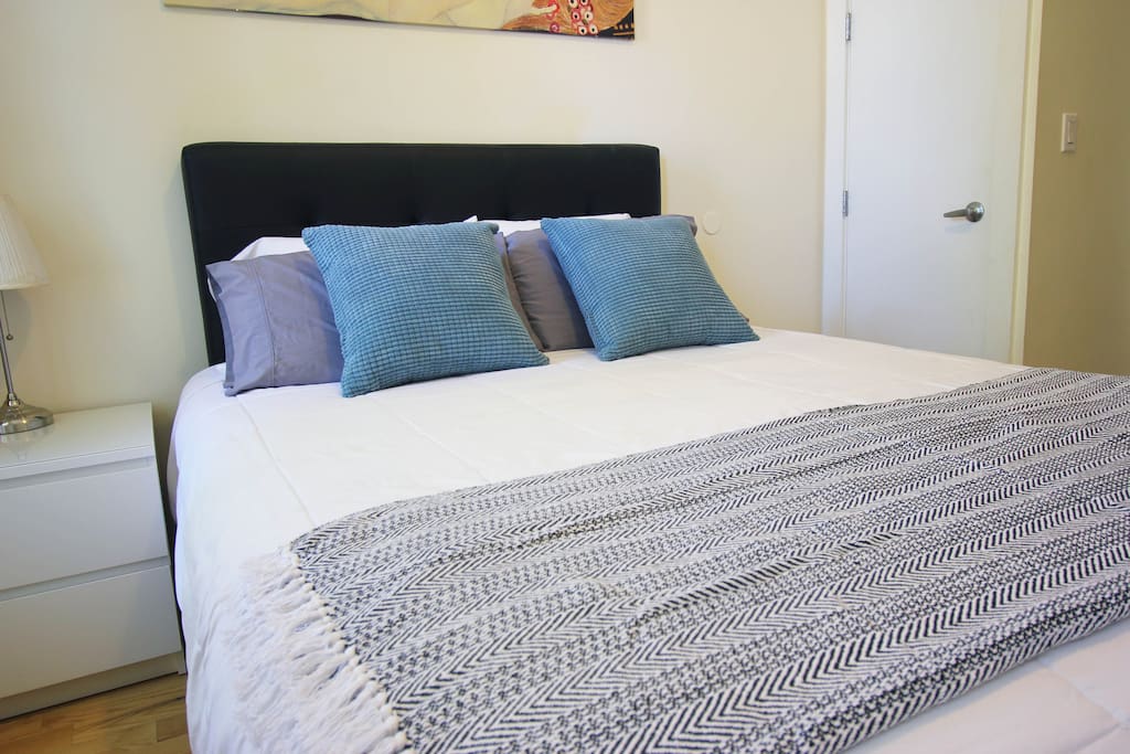 Your sunny queen bedroom
