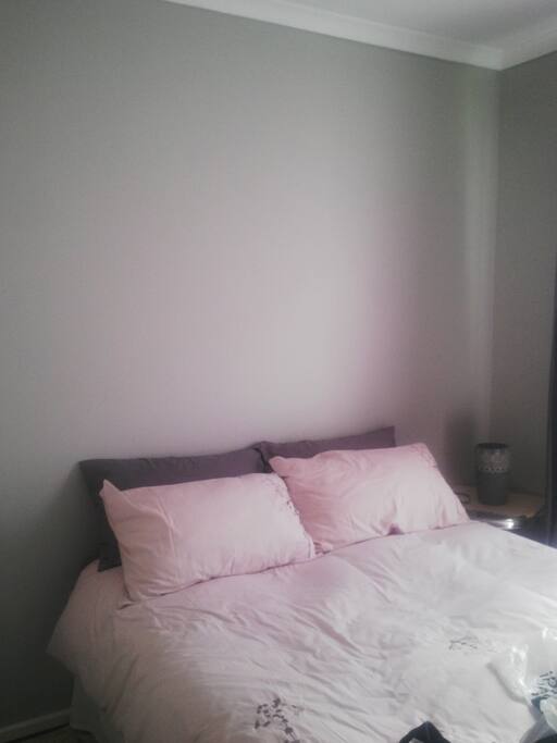 Spacious bedroom with double bed
