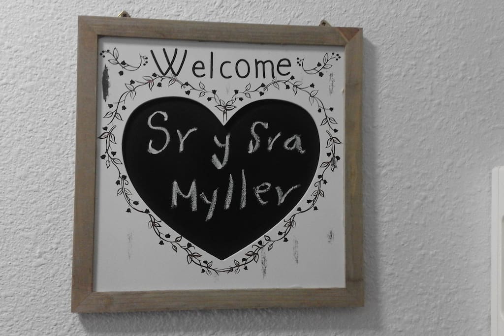 Cuadro personalizado de bienvenida