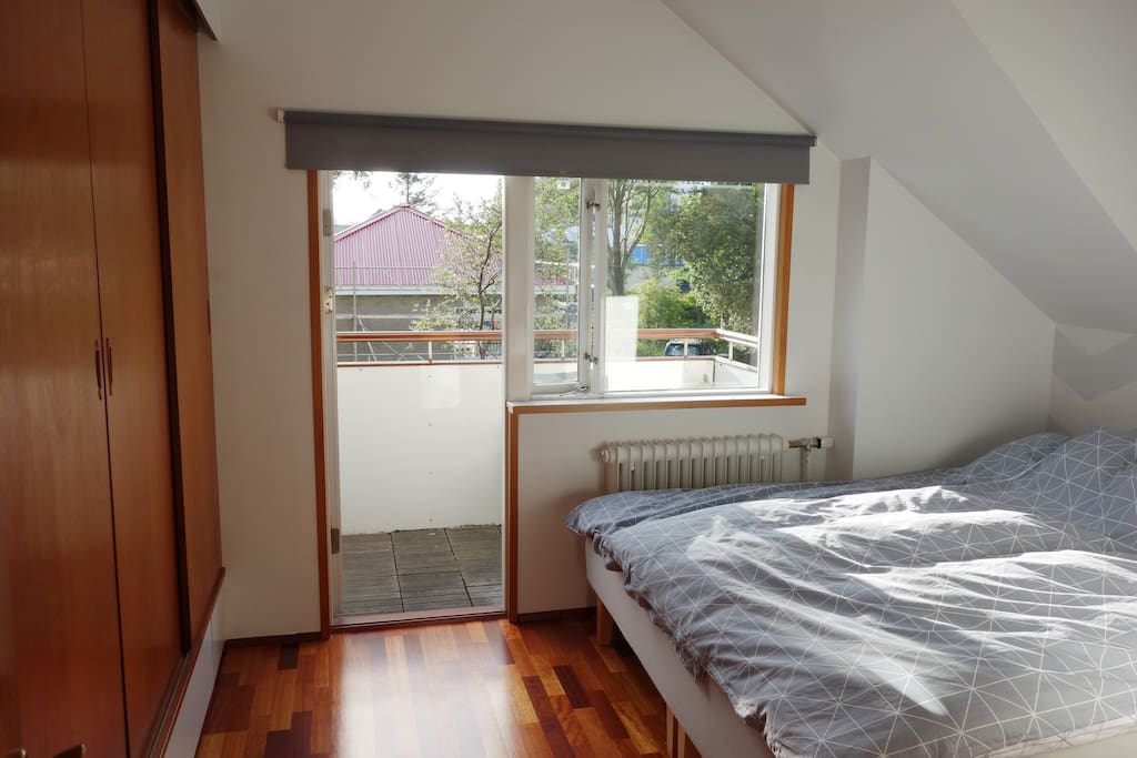 Bedroom with balcony