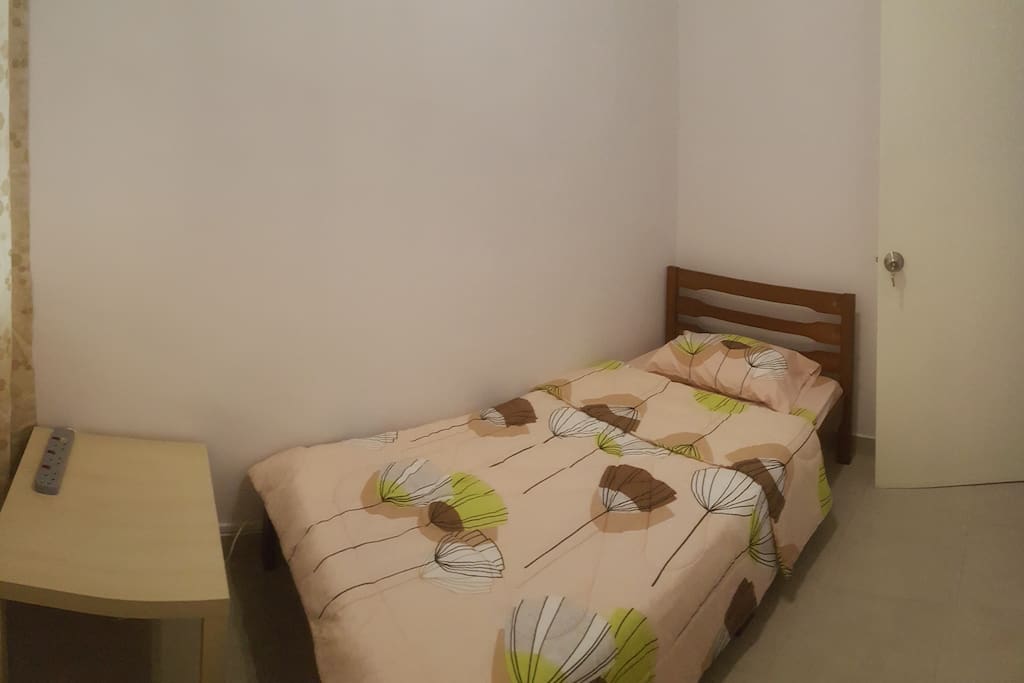 Single bed.