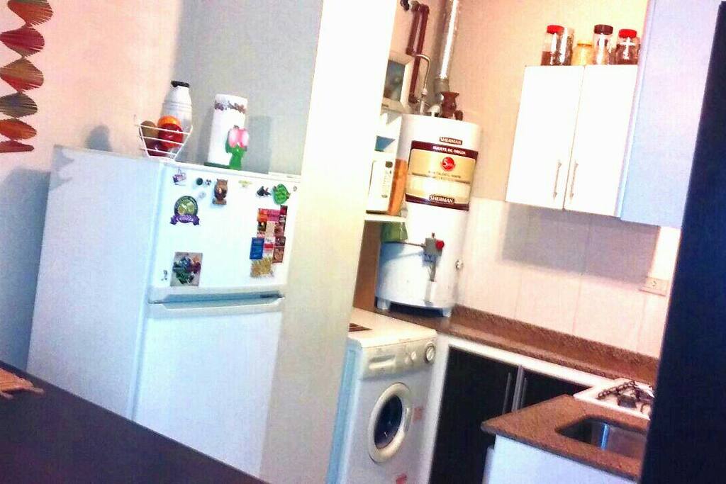 cocina con lavadero
