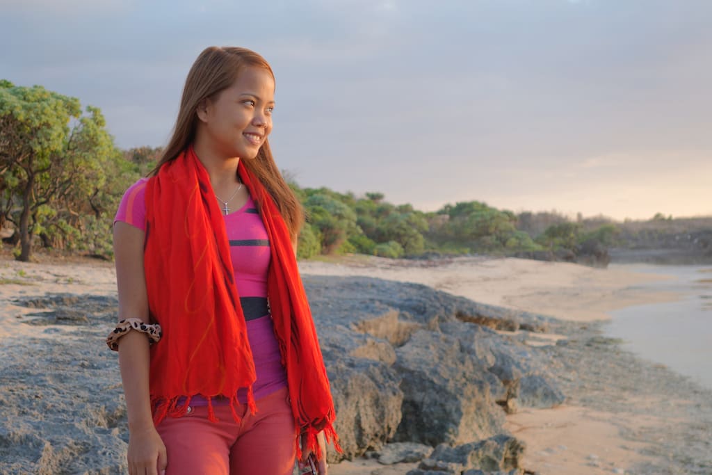 View at the White Sand Coral Beach
