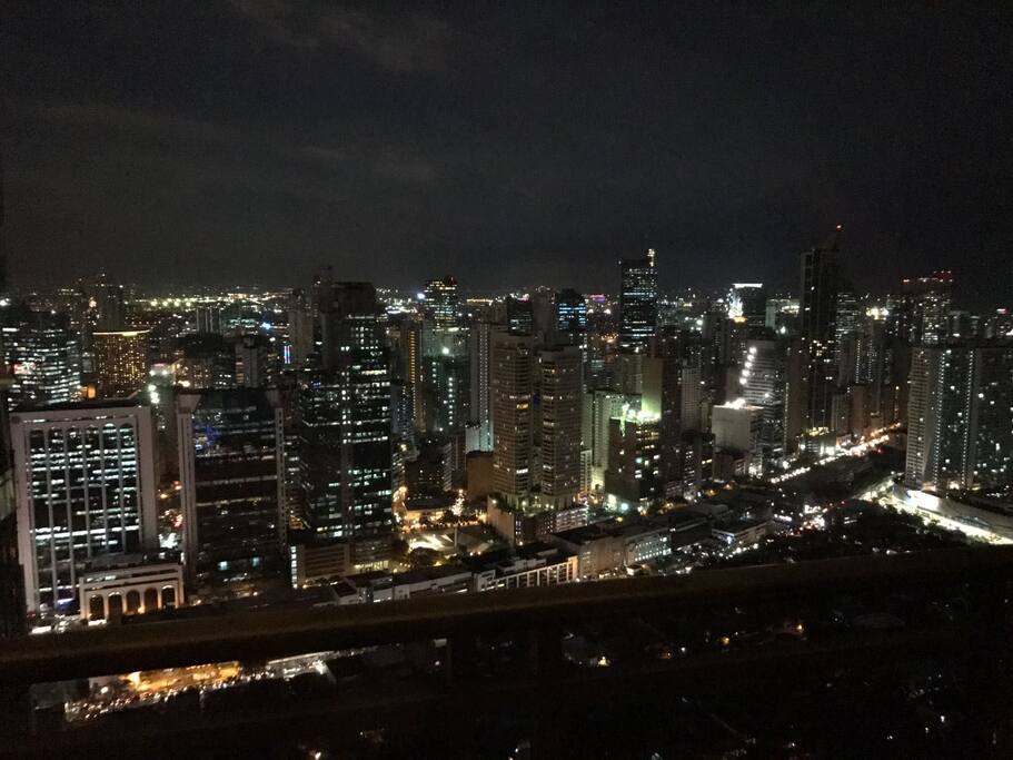 Same evening view from balcony