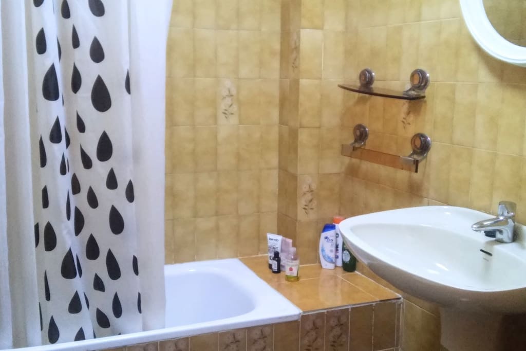 bath with shower and bidet