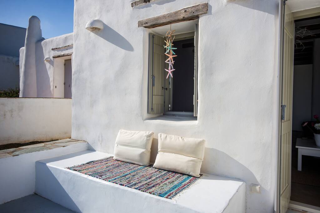 You can sit outside and take in the lovely sea views