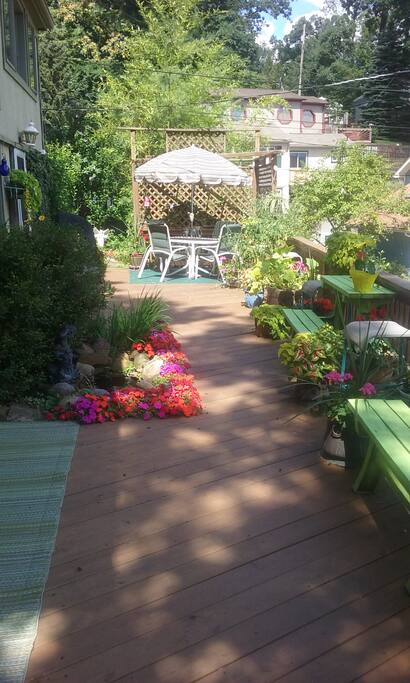 The first floor deck