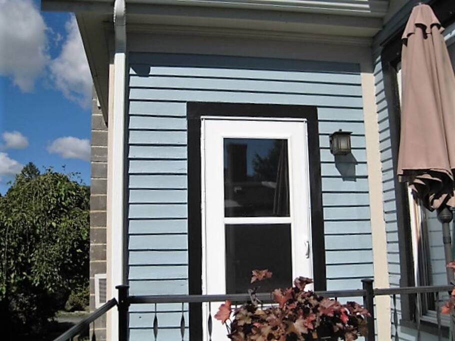 Enter our back door
