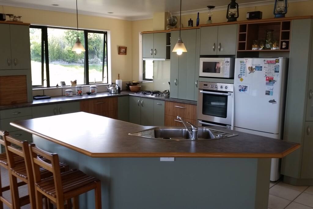 Open-plan kitchen