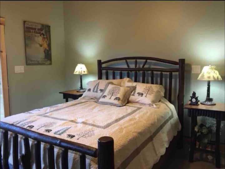 Bedroom 4 with Queen and direct access to the Outside Patio 