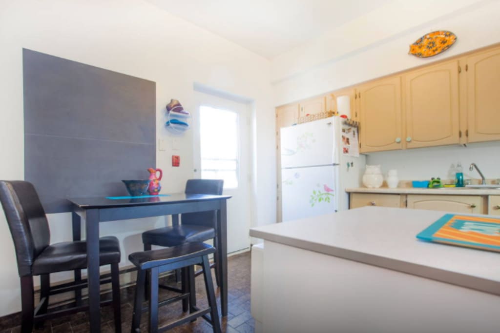 Kitchen, featuring breakfast items in the morning, coffee & tea available to make too!