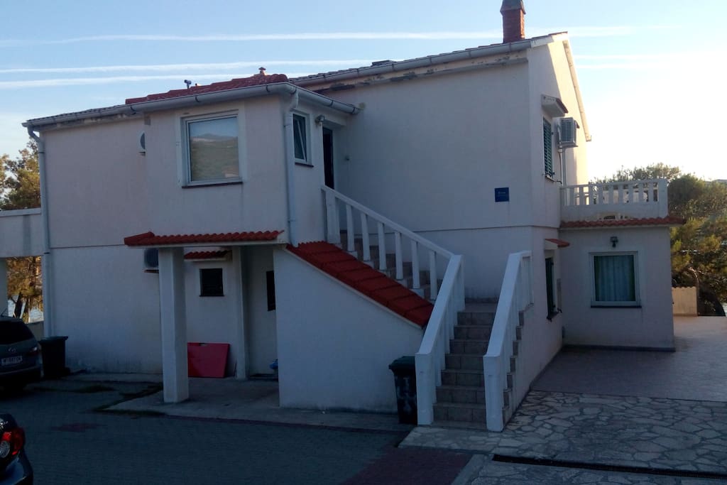 Entrance from the parking