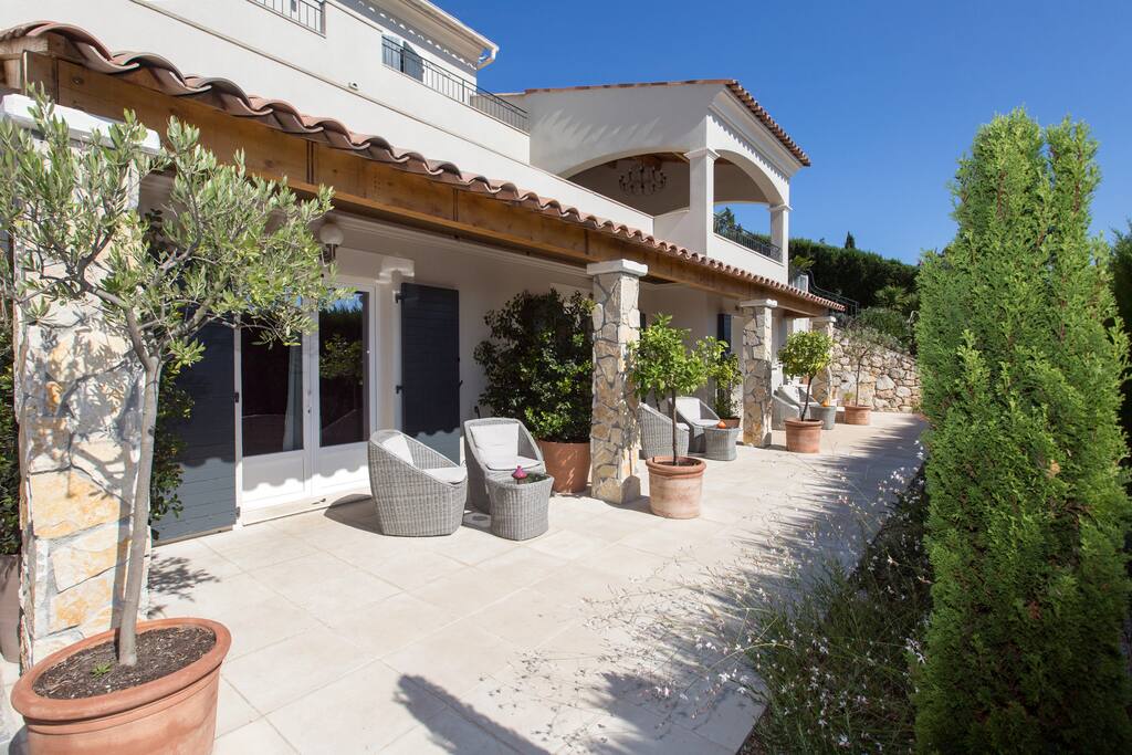 Terrasse vue jardin