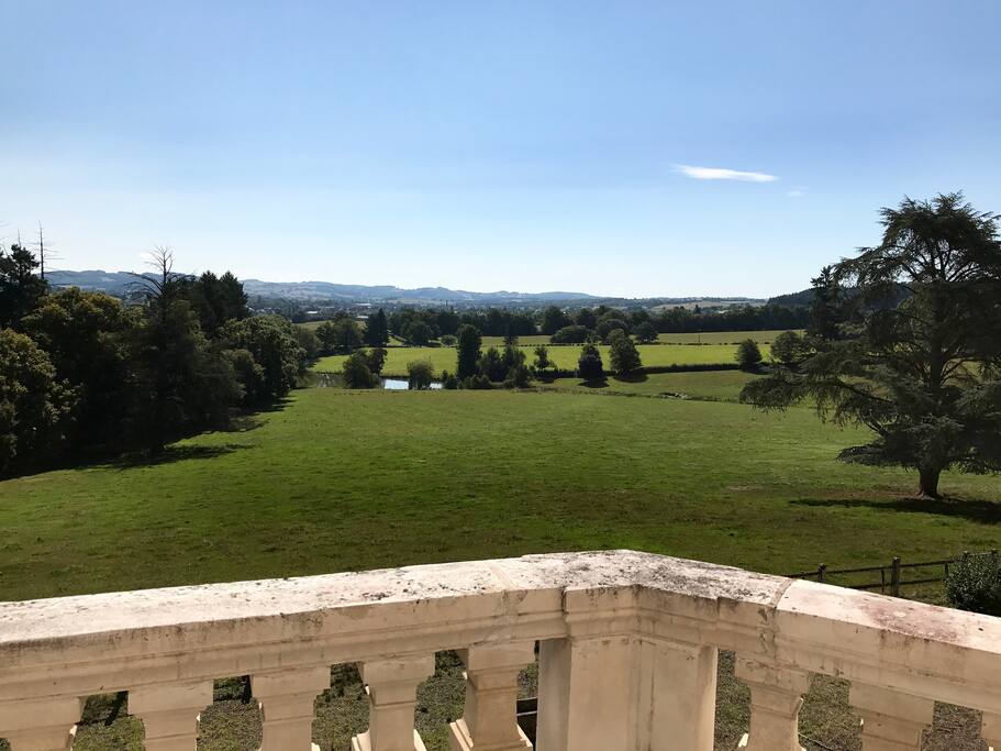 Vue depuis le balcon de la chambre "parentale"
