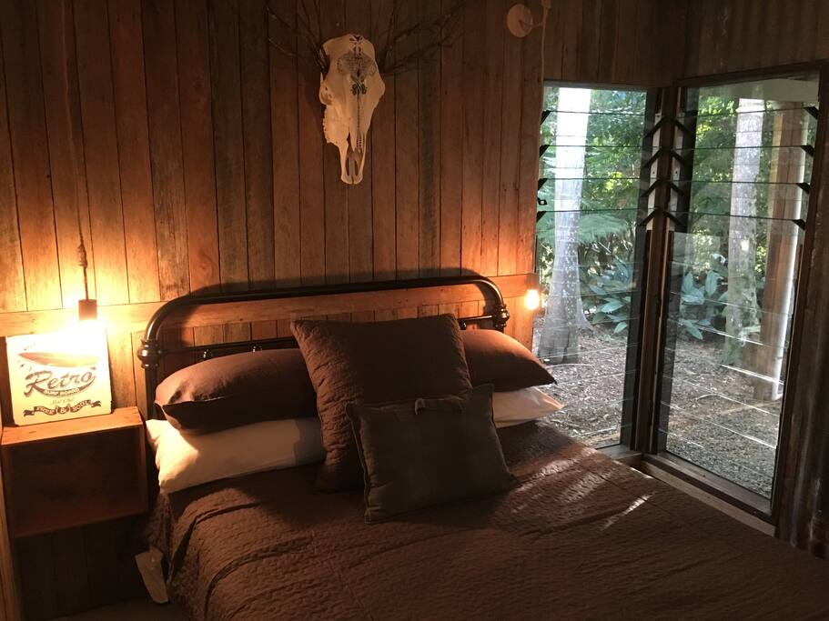 Comfy double downstairs bed