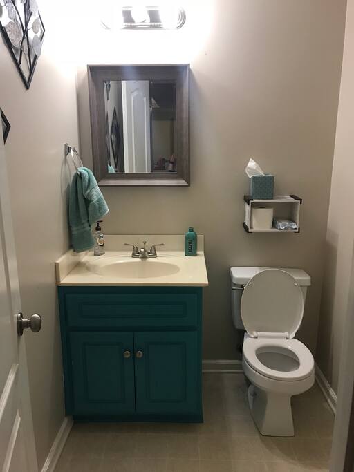 Half bath located downstairs