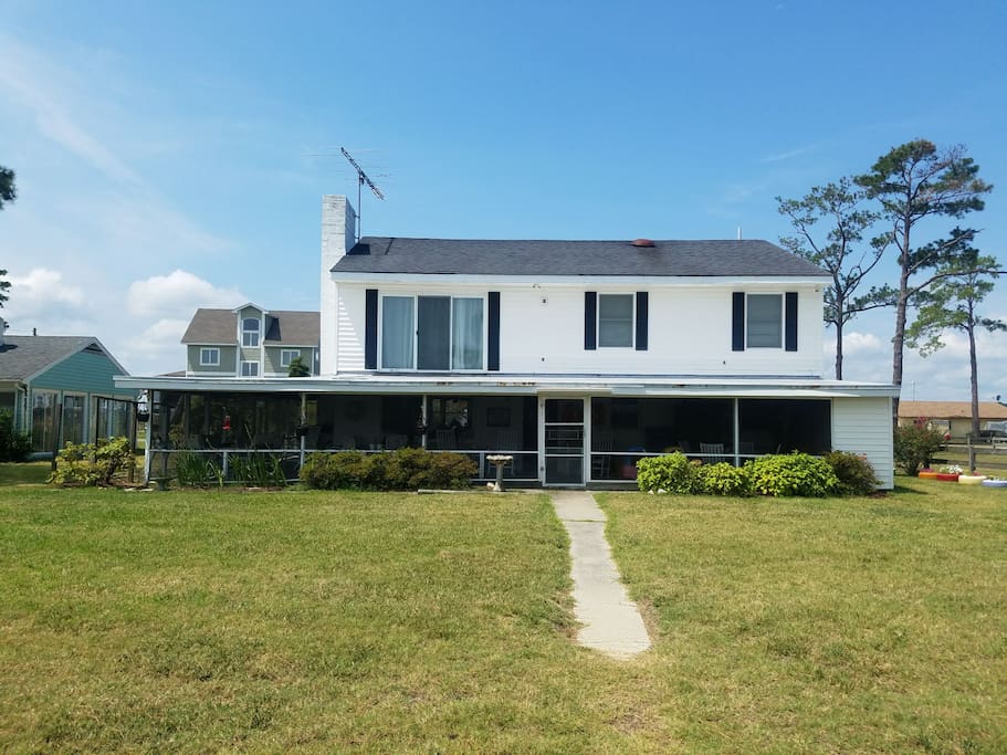 Back of house facing Farnham creek